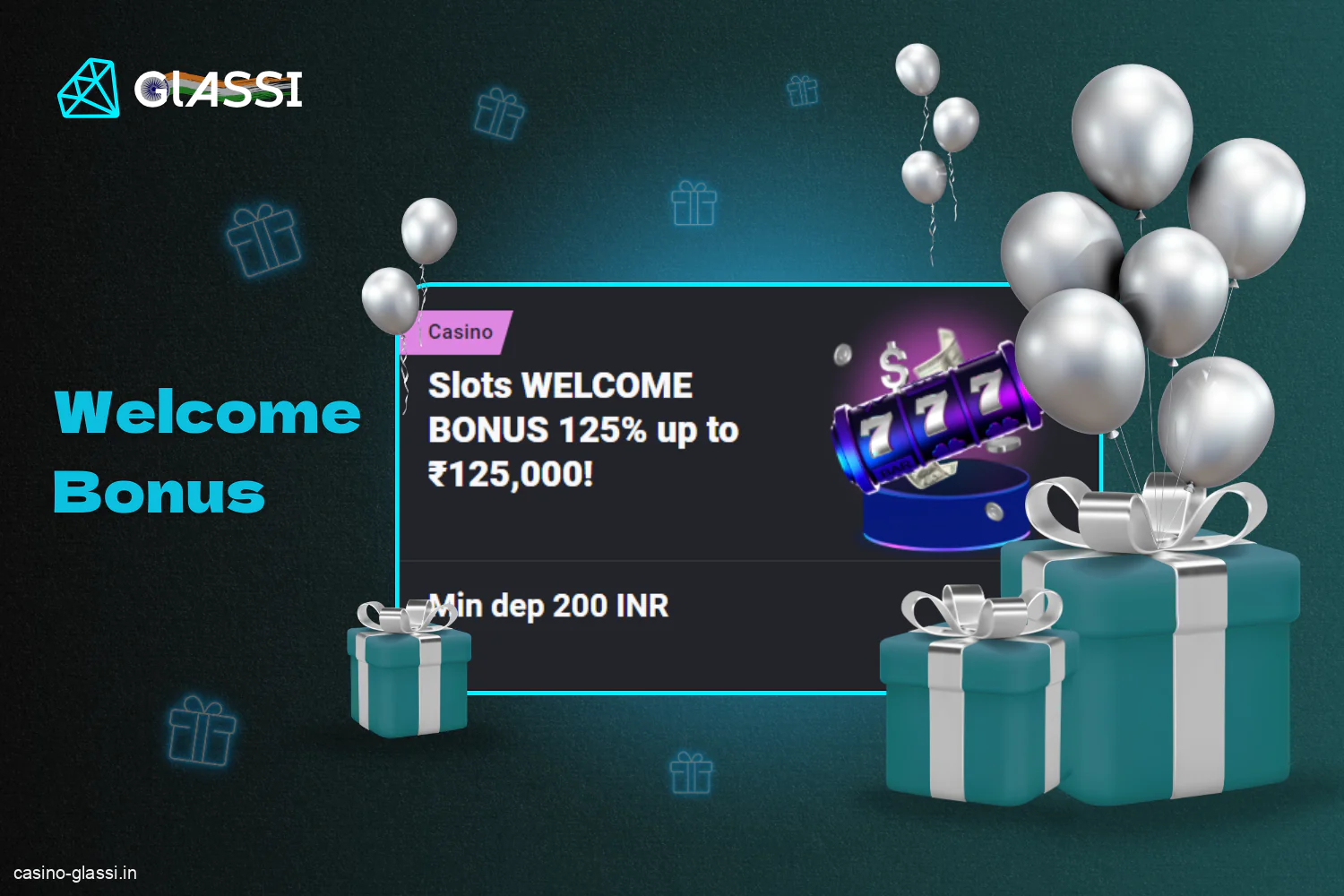 Glassi Casino has a welcome bonus for new Indian players